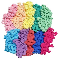 대용량 먼지제거 양말목 공예재료 혼합색상 루루이즈, 파스텔 아이스크림, 600개