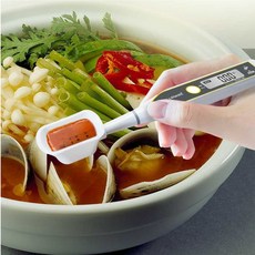 웰센스 염도계 가정용 0.01-5% 휴대용 나트륨 수질 온도 염분계 염도측정기, 1개