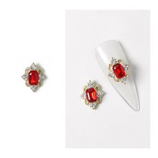 썬다이아 네일파츠 10x12mm 젤네일아트재료, 골드 (898)