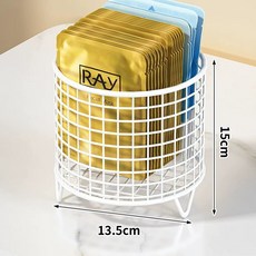 이동식 요가매트 보관함 정리함 필라테스 바구니 폼롤러 바퀴달린, 1개, H. 흰색 라운드