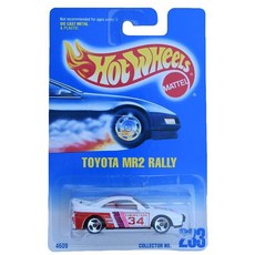 해외 핫휠 Hot Wheels 토요타 MR2 랠리 #233 스포크 휠 3개 화이트레드 미국매장정품+ 1851567, 해외 핫휠 Hot Wheels 토요타 MR2 랠리 #2
