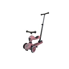 奧地利 Scoot&Ride Kick 1 Push & Go 兒童滑步滑板車 多功能二合一, 莓果, 1個