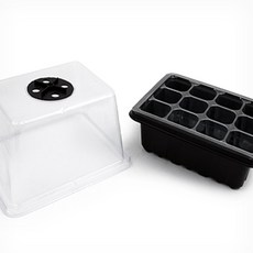 내옆채움가게 모종박스 12구 씨앗모종판, 다크그린