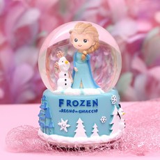 冰雪奇緣 公主 飄雪水晶球 音樂鈴 玻璃球 節日禮物