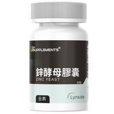 UrSUPPLEMENTS Lynside鋅酵母膠囊, 28 公克, 1個