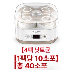 가정용 발효기 청국장 요거트 자동 낫토메이커 콩발효 메이커 발효기계 그릭, 낫토 메이커+낫토 4팩 표준, 기본 색상