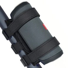 휴대용 바이크 골프 카트 스피커 마운트 - JBL Flip 6 Charge 5 시리즈 블루투스 스피커용 조절 가능한 스트랩 홀더 자전거 스쿠터 UTV ATV 오토바이의 난간 또, 블랙 Textured Basic