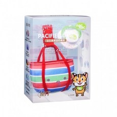 nac nac造型多用途奶嘴夾（含奶嘴） (珍珠奶茶/雞排/藍白拖/復古袋, 復古袋, 1個