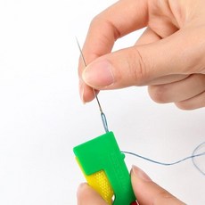 바늘실꿰기 수동 수선 자동 손바느질 끼우기 간편, 색상랜덤, 1개