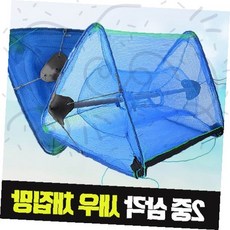 휴대용어망 접이식채집통 물놀이용품 민물고기잡이 캠핑낚시 간편포획망 야외활동, 1개, 중