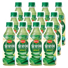 델몬트 알로에 로어슈거 400ml, 12개