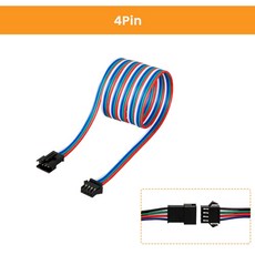 LED 스트립 JST 1M WS2811 22AWG WS2812 2M WS2813 전선 5M 익스텐션 SM 케이블, 4pin, 0 5m