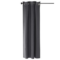 Furinno Collins 암막 커튼 132.1x213.4cm(52x84인치). 패널 1개 거실 침실용 그레이 241953