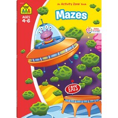 (영문도서) School Zone Mazes 64-Page Workbook Paperback, English, 9781589470538