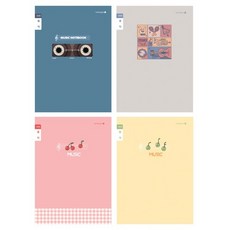 (모닝글로리) 초등노트 제본 3-6 음악 오선 초등학생 노트, 1개, 남아용