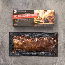 정통미국식 돼지고기 폭립 바베큐, 1개, 680g