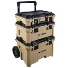 GFOX 風霸 GB-006 堆疊式拉桿系統工具箱 (三合一), 卡其色, 1個