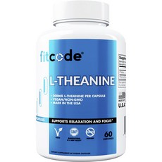 Fitcode L-茶胺酸素食膠囊, 1個, 60錠