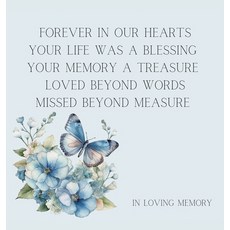 (영문도서) Celebration of life funeral book Condolence book to sign (Hardback cover) Hardcover, Lulu and Bell, English, 9781839904028