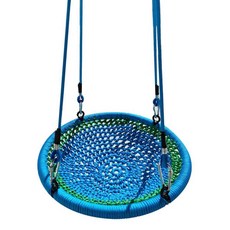 원형 해먹 행잉 그네 흔들 카페 야외용 놀이터 라탄 의자 체어 펜션 블루모델직경50CM, 컬러 모델 직경 50CM