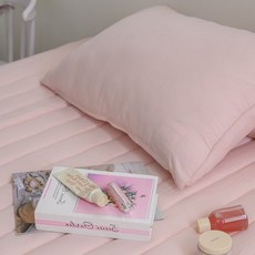 매트리스 침대패드 방수 침구 통기성 고탄성 레이 누빔 매트리스커버 S 핑크 침대매트커버