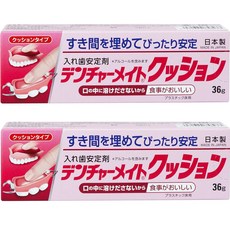 덴처 메이트 쿠션 타입 틀니 안정제 36gX3개 일본, 2개