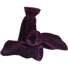 3개 조의 벨벳 플러시 피아노 페달 커버 내구성 보호 슬리브 지속 미끄럼 방지 발 패드, Purple