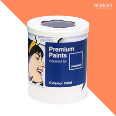 노루페인트 팬톤 외부용 실외 저광 페인트, 16-1360 Nectarine, 1L, 1개