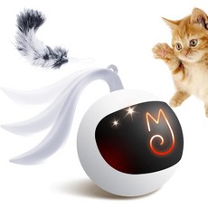 고양이 장난감 자동, Cat Ball Toy White