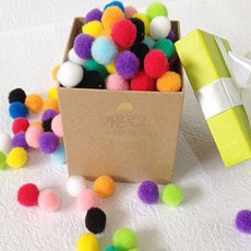 가온로그 솜방울 15mm 1000개입 솜털공, 보라