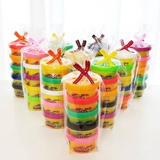 어린이집 유치원 생일선물 답례품 구디백 플레이도우 5개 1세트 선물포장, 플레이도우5종, 28g, 1개