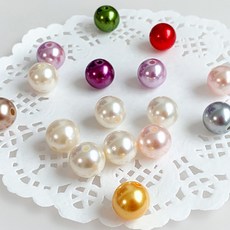 진주구슬 14mm / DIY 비즈공예, 1통, 혼합색