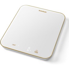 홈버드 33파운드 디지털 저울 그램과 온스 g 200년 이후 주방 공장에서 높은 정밀도 요리 및 베이킹용 그램 LED 3*AAA 화이트 바이 골든 라인