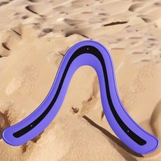 軟膠迴旋飛盤 戶外親子遊戲 專業飛去來器 爭奪賽 休閒運動, 1個, 紫色V型