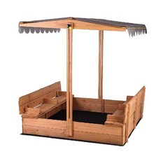 모래놀이터 야외 촉감 원목 DIY 목공 만들기 장난감 카페 베란다 유치원 놀이터 촉감놀이, 120x120x120, 20kg, 1개