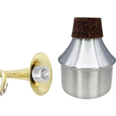 기인트 트럼펫 음소거 - 조절 가능한 스템이 있는 알루미늄 와와 타입 재즈 솔로 및 스튜디오용 하모니 모델 B 대체 명확한 집중 톤