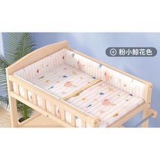 KOOMA嬰兒實木尿布台置物架 多層收納空間 附贈舒適棉墊 寶寶換尿布更輕鬆, 鯨魚, 鯨魚
