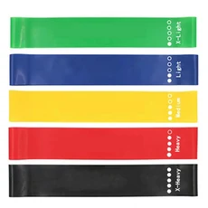 피트니스 운동 훈련 저항 밴드 홈 요가 스포츠 스트레칭 탄성 필라테스 체육관 장비, 1. 5pcs