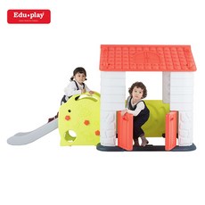 쿠쿠토이즈 에듀플레이하우스3 코랄 (놀이집+미끄럼틀)