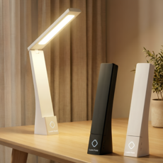 초경량 시력보호 루미폴드 접이식 led 스탠드, 화이트