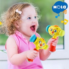 [홀라] 토이해머/다양한 표정 멜로디/영유아 장난감, 홀라 토이해머, 1개