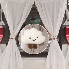 구름인형 커텐집게 커튼끈 차박커텐 주방커튼 커튼봉 urihome*0830879001EA, 핑크