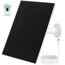 Birdfy 스마트 새 모이통 카메라와 호환되는 5W 태양열 패널 Birdfy 피더용 Type-C 충전기 IP65 방수 3m(10피트) 케이블