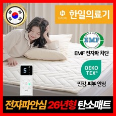 [26년형 프리미엄] 한일의료기 전자파없는 클린뷰 그래핀 탄소매트, 퀸, 아이보리 퀸, 아이보리
