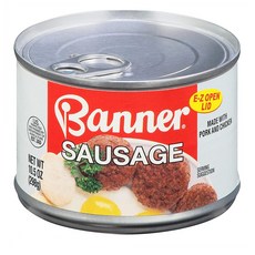 Banner 배너 소시지 통조림 Sausage Canned 10.5oz(298g) 12팩, 298g