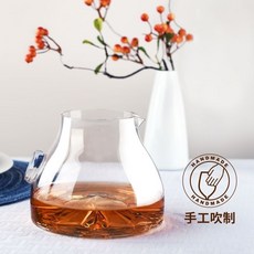 RONA洛娜侍酒師冰底座醒酒器葡萄酒貴族黑皮諾醒酒器正品高級分酒器紅酒酒具玻璃醒酒器, 1個, 自然酒醒酒器1400ml