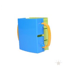 음료팩 홀더 손잡이 플라스틱 파란색 노란색 우유팩 두유팩 용기 주방용품 냉장고, 1개, 상세페이지 참조