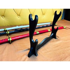 實用穩固/四層刀架/三層刀架/兩層刀架/單層木架/木架/擺飾道具/35cm30cm/35cm25cm/武器架/劍架, 1個, 兩層（寬35cm高25cm)