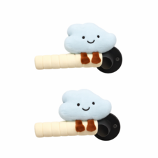 앤유 귀여운 아이방 구름 커버 문손잡이, 블루