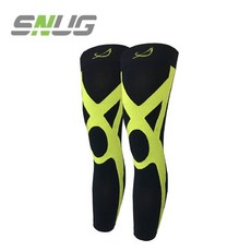 SNUG 運動壓縮全腿套, 黑綠,XXL, 1個